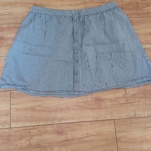 Mossimo Supply Co Blue and White Striped Skirt